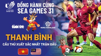 Nguyễn Thanh Bình hay nhất trận U23 Việt Nam thắng Malaysia