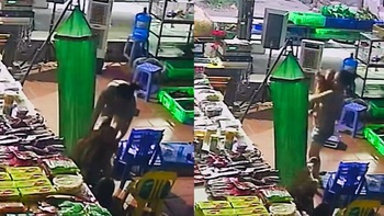 Vợ hú hồn khi chồng bế con nằm võng ngã dập mông