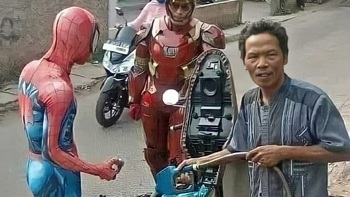 Ảnh vui 7-8: Siêu anh hùng cũng bị... hết xăng!