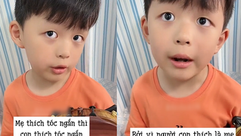 Mẹ tan chảy khi hỏi con trai 'nên cắt tóc ngắn hay để tóc dài'