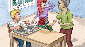 Cấu tạo khay thức ăn tại một trường bán trú