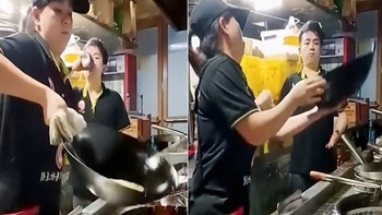 Đầu bếp hú hồn với cô gái học việc 'báo quá báo'