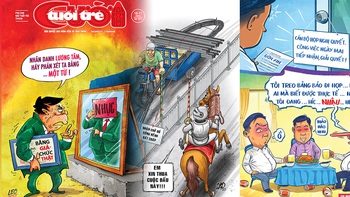 Tuổi Trẻ Cười số 15-11-2023: Quan chức tự vấn lương tâm trước gương thần