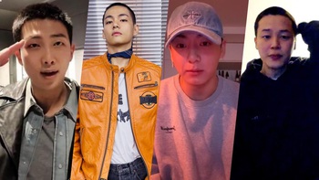 Ảnh xuống tóc của 4 thành viên BTS trước nhập ngũ gây bão