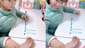 Con gái dùng máy chạy bằng cơm đo tim mạch cho mẹ