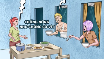 Chống nóng mà tưởng Cô-Vít ghé thăm