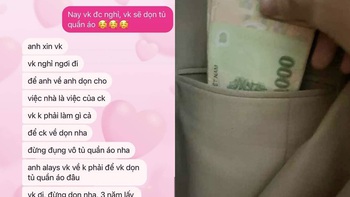 Vợ phát hiện quỹ đen vì chồng siêng quét dọn nhà