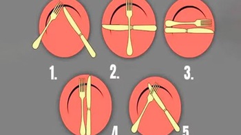 Quiz: Đoán tính cách qua cách đặt dao, dĩa sau ăn