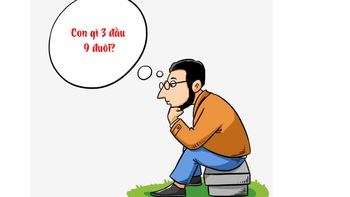 Câu đố hack não: Con gì 3 đầu, 9 đuôi?
