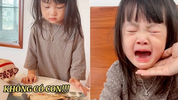 Bé gái khóc nức nở vì không thấy mình trong ảnh cưới của bố mẹ