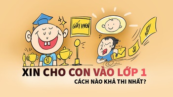 Xin cho con vào lớp 1 mà không cần xếp hàng