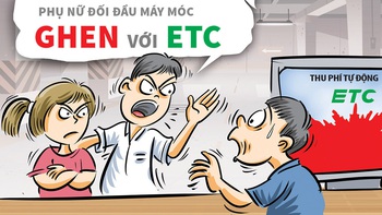 Phụ nữ đánh ghen với thu phí tự động ETC