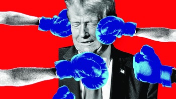 Ông Trump quắc mắt, nước Mỹ xôn xao