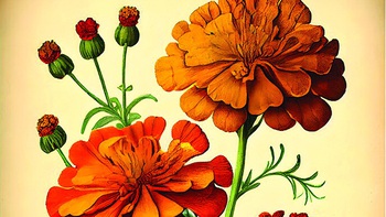 Hoa vạn thọ của vạn mùa xuân xưa