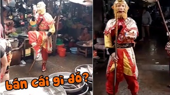 Tôn Ngộ Không bán vé số