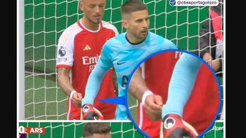 Sao Arsenal Ben White ‘giở trò’ siêu hài với găng thủ môn Tottenham