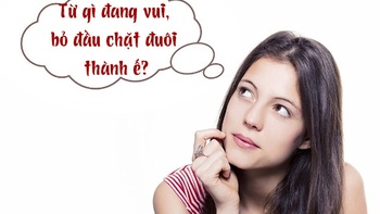 Câu đố hack não: Từ gì đang vui, bỏ đầu chặt đuôi thành ế?
