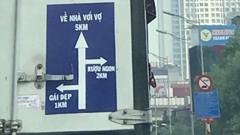 Ảnh vui 6-5: Biển chỉ dẫn... đường về nhà