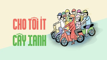 Người đi xe máy quý cây xanh hơn ai hết