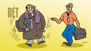 Quan mặc áo rét vì... sợ sai