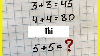 Bài toán trung học khiến nhiều người lớn 'bó tay'