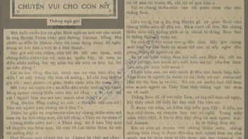 Nhà báo Phan Khôi và truyện ngắn hiếm hoi viết cho thiếu nhi