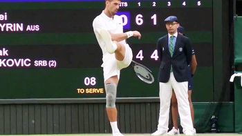 Trận đấu của Djokovic gián đoạn vì cổ động viên mừng tuyển Anh ở Euro 2024