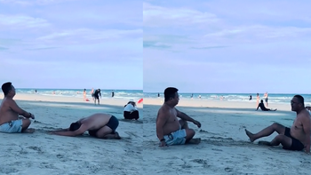 Cười sảng với màn tập thể dục ké của ông chú