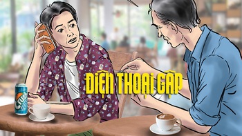 Ông chú sang chảnh dùng điện thoại gập 'thời tiền sử'