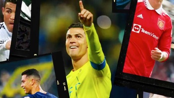 Cristiano Ronaldo tự đăng clip mừng kỷ lục 900 bàn thắng