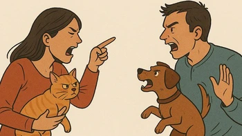 Đôi vợ chồng son đòi ly hôn vì chó mèo không... hợp cạ