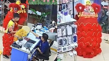 Gia chủ hài lòng khi gặp chú lân xin tiền có tâm nhất quả đất