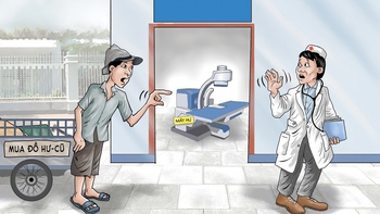 Máy hư nhưng bệnh viện quyết không bán ve chai