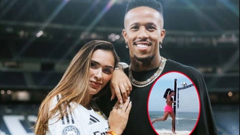 Vợ hot girl của sao Real Madrid gây sốt với kỹ năng đá bóng trên bãi biển