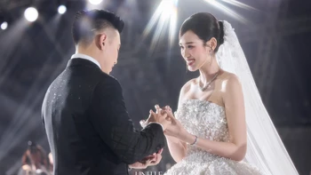 Đám cưới hoa hậu Đỗ Thị Hà và chồng thiếu gia sang chảnh cỡ nào?