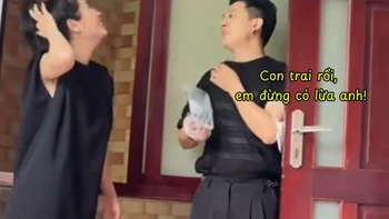 Chồng mừng như bắt được vàng khi nghe vợ báo tin vui