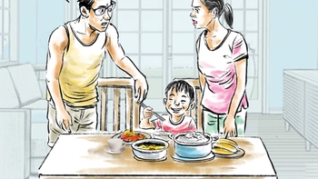Nhà có đứa con học bán trú