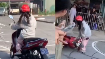 Màn thi bằng lái xe máy khiến dân mạng cười lăn