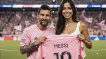Người mẫu AI gây bão mạng khi chia sẻ bức ảnh chụp cùng Lionel Messi