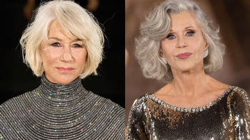 Mái tóc bạc của Jane Fonda và Helen Mirren thành xu hướng tại Paris Fashion Week