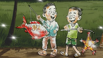 Đèn trung thu cây nhà lá vườn