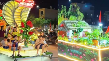 Những mô hình đèn lồng Trung thu cực hoành tráng