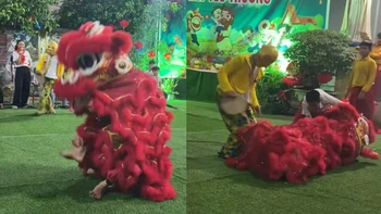Ngại hết cả Trung thu với thanh niên yếu đuối khi múa lân
