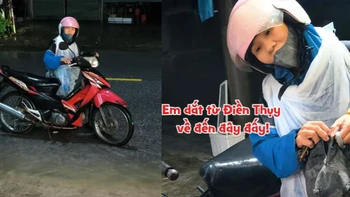 Ấm lòng với câu chuyện tình người ngày mưa bão