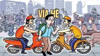 Người đi bộ cầu xin được đi bộ trên... vỉa hè
