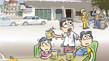 Khi cảnh sát giao thông đo nồng độ cồn từ giữa trưa