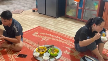 Vợ chồng giận nhau ăn cơm kiểu