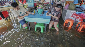 Nhà hàng Thái thành 'hiện tượng' khi khách vừa ăn vừa bị cá rỉa chân