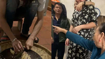 Chàng trai chặt gà ra mắt nhà vợ dưới ánh nhìn của cả họ hàng