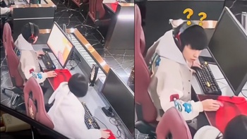 Game thủ đứng hình khi người đẹp liên tục khởi động nhầm máy tính